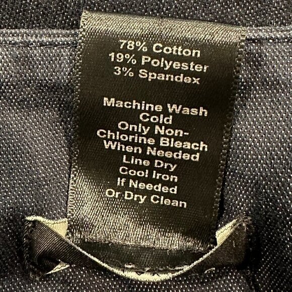 Ann Taylor Factory Short Faux Wrap Dark Denim Look Skirt - Picture 4 of 4